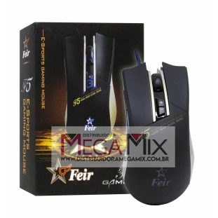 Mouse Gamer Led Usb 3200dpi FR-F5 - Feir