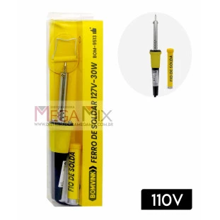 Ferro de Solda com Tubo de Estanho 110V 30W BOM-9513 - Bomvink