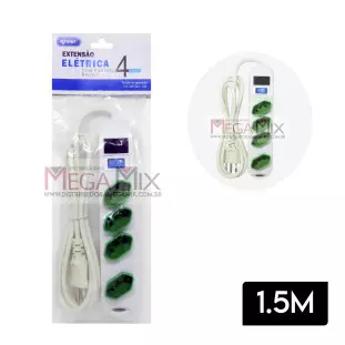 Filtro de Linha 4 Tomadas Bivolt 1.5M SL7614 - Knup