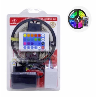 Fita de Led RGB 3M USB c/controle KA-5050RGB-3M - Kapbom 