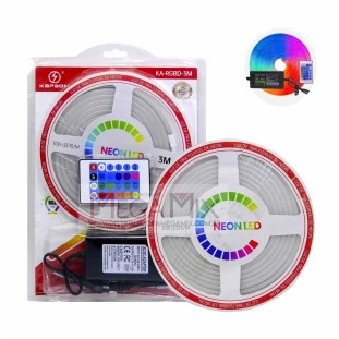Fita de Led RGB 3M c/ Controle KA-RGBD-3M - Kapbom