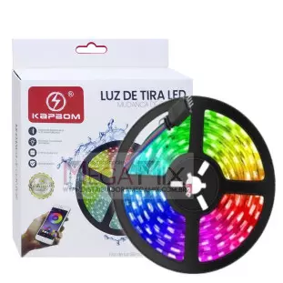 Fita de Led RGB 5M Smart Usb KAP-5050P - Kapbom