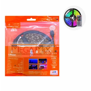 Fita de Led RGB 4,8W 5M c/controle LEY-5050 - Lehmox 