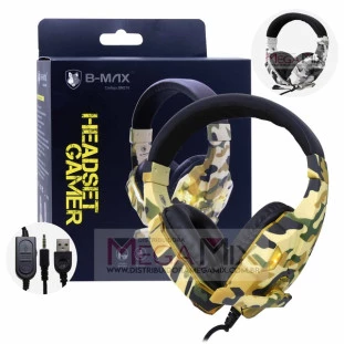 Fone de Ouvido Headset Gamer com Led (USB + P3) BM218 - B-Max