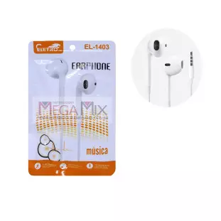 Fone de Ouvido com Microfone EL-1403 - Eletromex