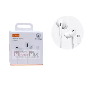 Fone de Ouvido Tipo C com Microfone FN-A38L - A'Gold