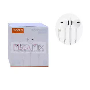 Fone de Ouvido Iphone com Microfone FN-A62L - A'Gold