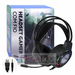 Fone de Ouvido Headset Gamer (USB + P3) ON-FN637 - Onistek