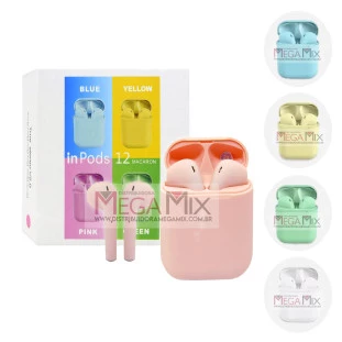 Fone De Ouvido i12 Bluetooth Inpods Cores K-997