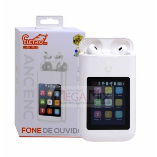  Fone Bluetooth com Case PowerBank 8000mAh  J-60 PLUS - Eletromex