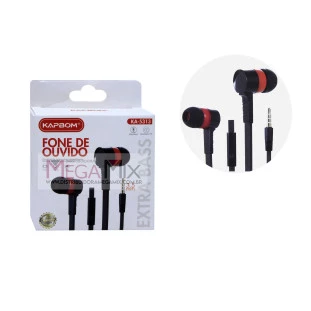 Fone de Ouvido com Microfone KA-5313 - Kapbom