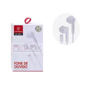 Fone de Ouvido Tipo C com Microfone KA-5817 - Kapbom