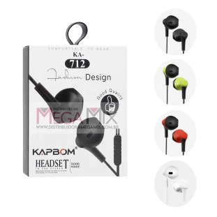 Fone de Ouvido c/Microfone KA-712 - Kapbom