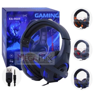 Fone de Ouvido Headset Gamer com Led (USB + P3) KA-9009 Kapbom