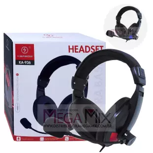 Fone de Ouvido Headset Gamer (P3) KA-936 - Kapbom