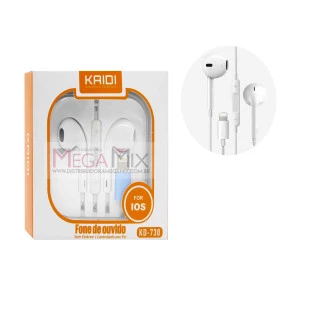 Fone de Ouvido Iphone c/ Microfone KD-730 - Kaidi 