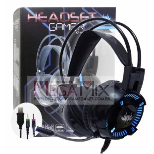 Fone de Ouvido Headset Gamer (USB + 2 P2) KP-464 - Knup