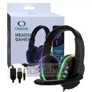 Fone de Ouvido Headset Gamer (USB + P3) LB-FN606RGB - Onistek