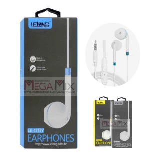 Fone de Ouvido c/Microfone LE-0218Y / LE-0218 - Lelong