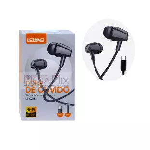 Fone de Ouvido com Microfone Tipo C LE-0265 - Lelong