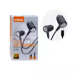 Fone de Ouvido com Microfone Tipo C LE-0266 - Lelong