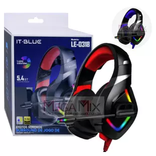 Fone de Ouvido Headset Gamer sem Fio Bluetooth LE-0318 - It-Blue