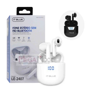 Fone de Ouvido Bluetooth LE-2407 - It-Blue