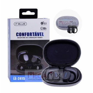 Fone de Ouvido Bluetooth Condução Óssea LE-2415 - It-Blue