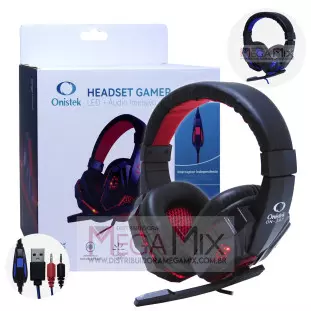 Fone de Ouvido Headset Gamer (USB + P2) ON-397 - Onistek