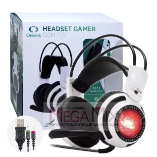 Fone de Ouvido Headset Gamer (USB + 2 P2) ON-400 - Onistek