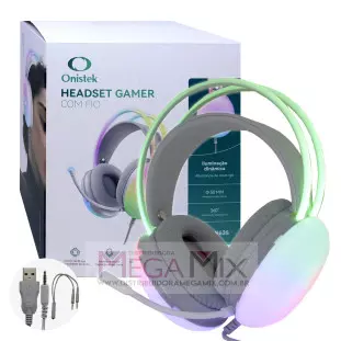 Fone de Ouvido Headset Gamer (USB + P3) ON-FN635 - Onistek