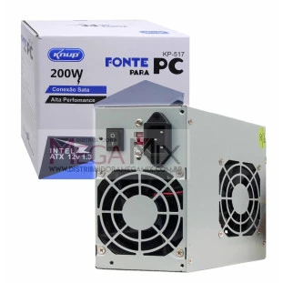 Fonte Real ATX 200W KP-517 - Knup