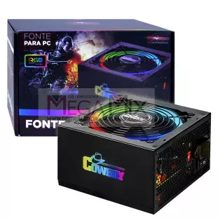 Fonte Real ATX RGB 500W KP-534RGB - Knup
