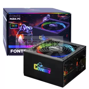 Fonte Real ATX RGB 600W KP-535RGB - Knup