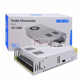 Fonte Chaveada 12V/50A SC1250 - It Blue