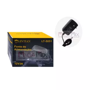 Fonte de Alimentação 12V/3A LT-5051 - Lintian