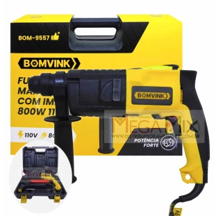 Furadeira e Martelete de Impacto 800W 110V BOM-9557 - Bomvink