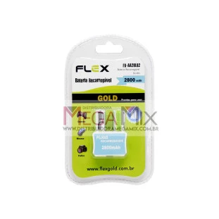 Pilha AA Recarregável c/2 2800mAh FX-AA28LB2 - Flex