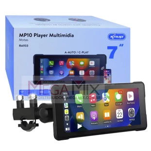 Central Multimídia para Moto 7" Android/IOS MP10 KP-RA933 - Knup