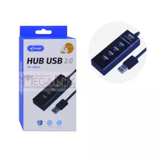 Hub USB 2.0 4 Portas KP-HB501 - Knup