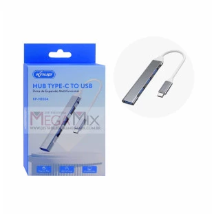 Hub Tipo C 4 em 1 para USB 2.0/USB 3.0 KP-HB504 - Knup