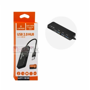 Hub USB 2.0 5 Portas 480Mbps LEY-1838 - Lehmox