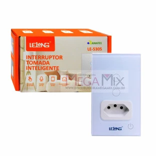 Interruptor (2 Botões) Tomada Inteligente LE-5305 - Lelong