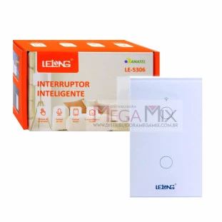 Interruptor Inteligente com 2 Botões LE-5306 - Lelong