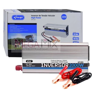 Inversor de Potência 24Vdc 110V 2000W KP-551 - Knup