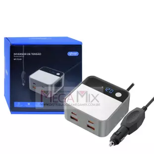 Inversor de Potência Automotivo 12Vdc 110V 200W KP-TC43 - Knup