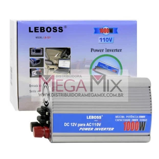 Inversor de Potência 1000W - 12V - 110V DC LB-521