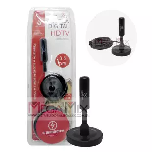 Antena Digital HD Interna e Externa 4dBi 5M KA-1098 - Kapbom