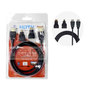 Cabo HDMI 3 em 1 1080P KAP-HATV 