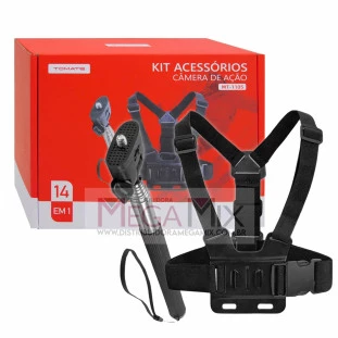 Kit Acessórios para Câmera de Ação 14 em 1 MT-1105 - Tomate